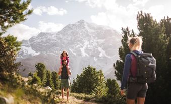 A family during a hike